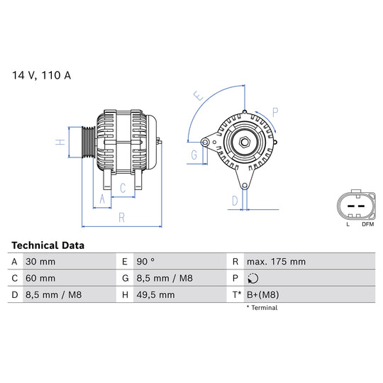 0 986 082 940 Alternator