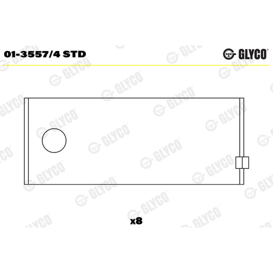 01-3557/4 STD Big End Bearings