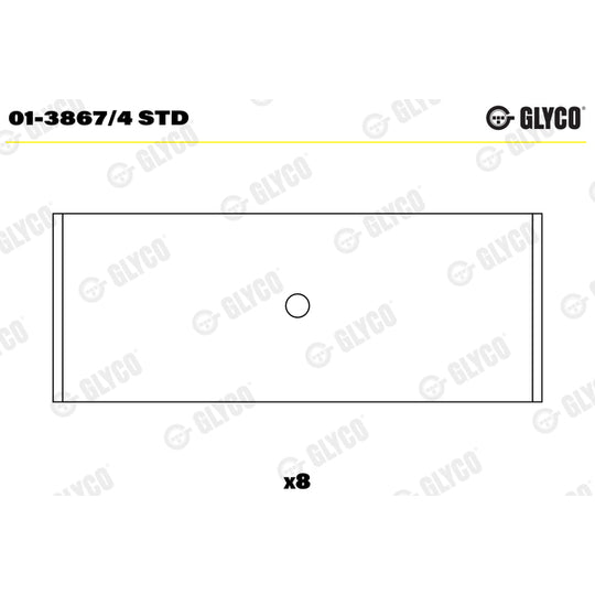 01-3867/4 STD Big End Bearings