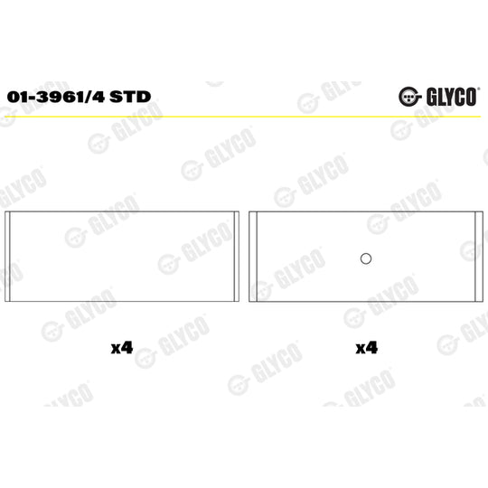 01-3961/4 STD Big End Bearings