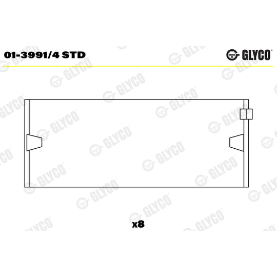 01-3991/4 STD Big End Bearings
