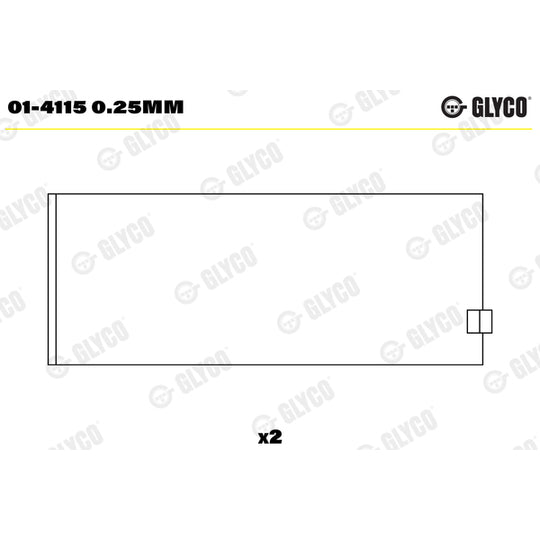 01-4115 0.25mm Big End Bearings