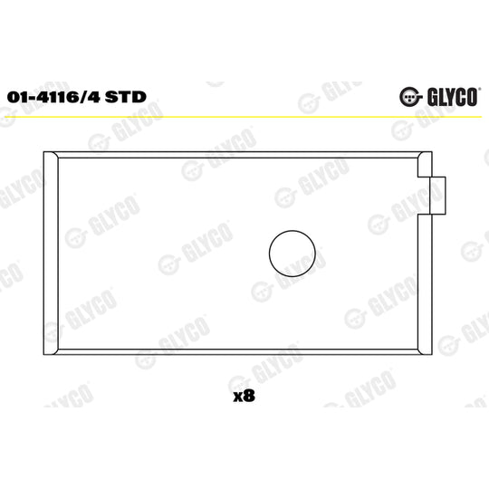01-4116/4 STD Big End Bearings