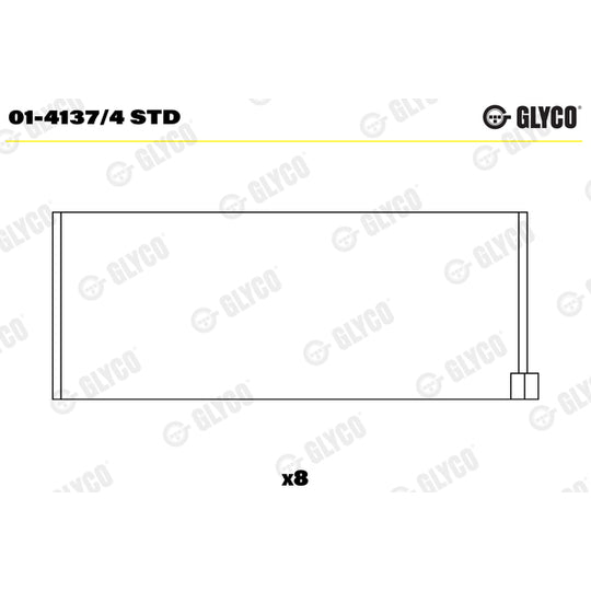 01-4137/4 STD Big End Bearings
