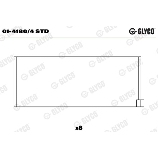 01-4180/4 STD Big End Bearings