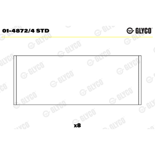 01-4872/4 STD Conrod Bearing Set