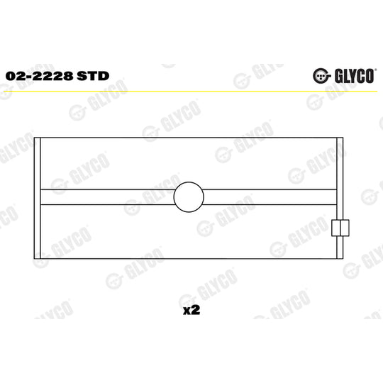 02-2228 STD Crankshaft Bearings