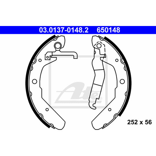 03.0137-0148.2 Brake Shoe Set