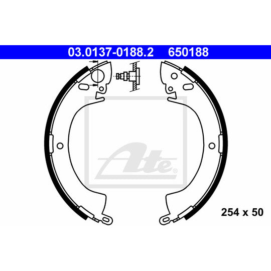 03.0137-0188.2 Brake Shoe Set