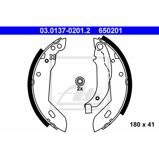 03.0137-0201.2 Brake Shoe Set