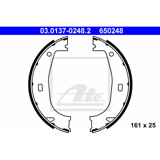 03.0137-0248.2 Brake Shoe Set, parking brake