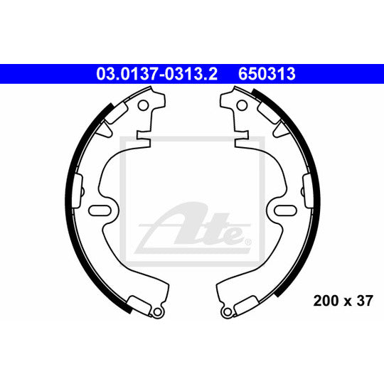 03.0137-0313.2 Brake Shoe Set