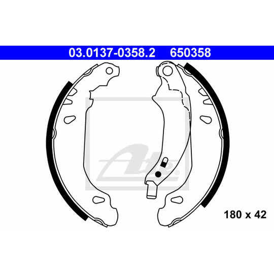 03.0137-0358.2 Brake Shoe Set
