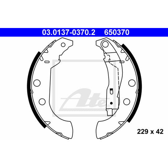 03.0137-0370.2 Brake Shoe Set