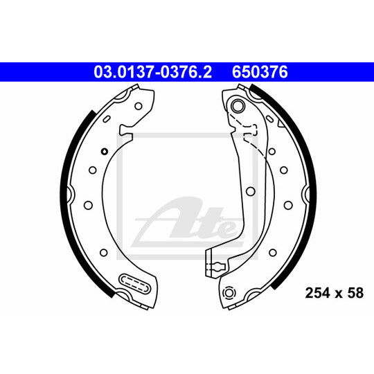 03.0137-0376.2 Brake Shoe Set