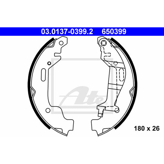 03.0137-0399.2 Brake Shoe Set