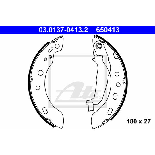 03.0137-0413.2 Brake Shoe Set