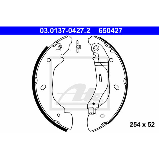 03.0137-0427.2 Brake Shoe Set