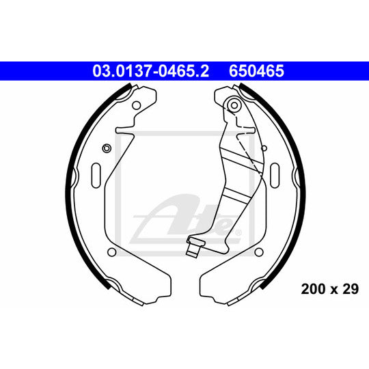 03.0137-0465.2 Brake Shoe Set