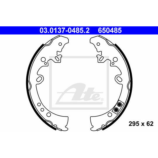 03.0137-0485.2 Brake Shoe Set