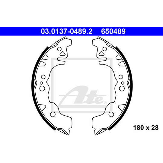 03.0137-0489.2 Brake Shoe Set
