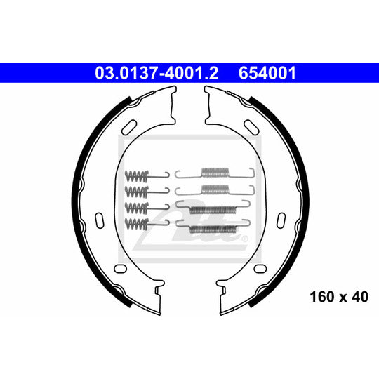 03.0137-4001.2 Brake Shoe Set, parking brake