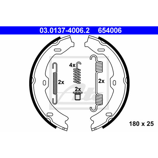03.0137-4006.2 Brake Shoe Set, parking brake