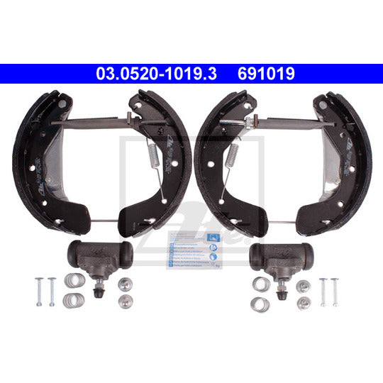 03.0520-1019.3 Brake Shoe Set