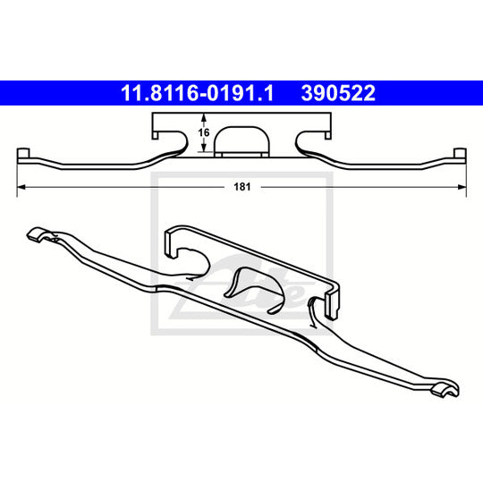 11.8116-0191.1 Spring, brake caliper