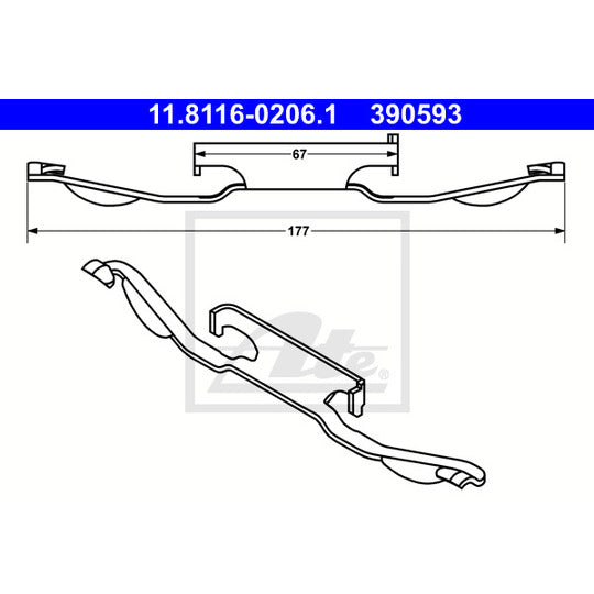 11.8116-0206.1 Spring, brake caliper