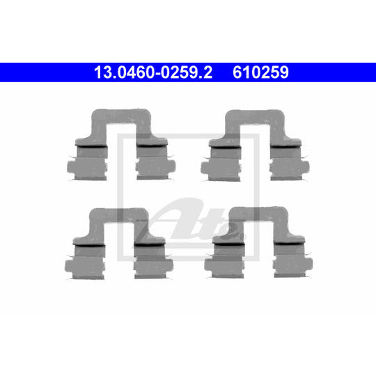 13.0460-0259.2 Accessory Kit, disc brake pad