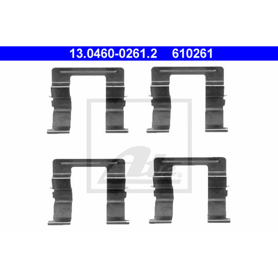 13.0460-0261.2 Accessory Kit, disc brake pad