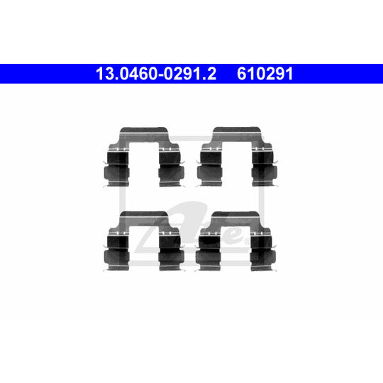 13.0460-0291.2 Accessory Kit, disc brake pad