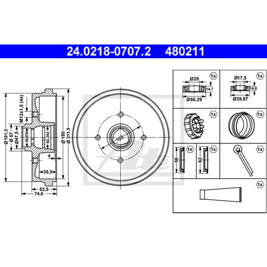 24.0218-0707.2 Brake Drum