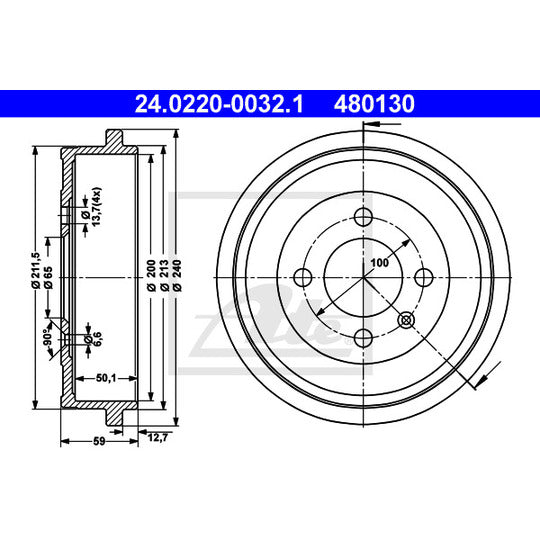 24.0220-0032.1 Brake Drum