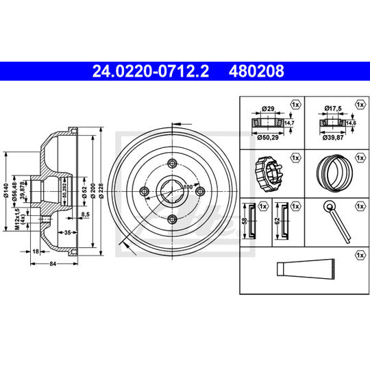 24.0220-0712.2 Brake Drum