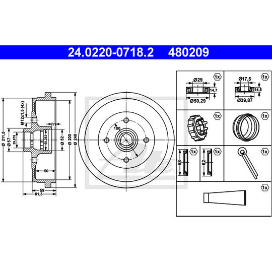 24.0220-0718.2 Brake Drum