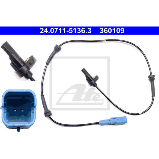 24.0711-5136.3 Sensor, wheel speed
