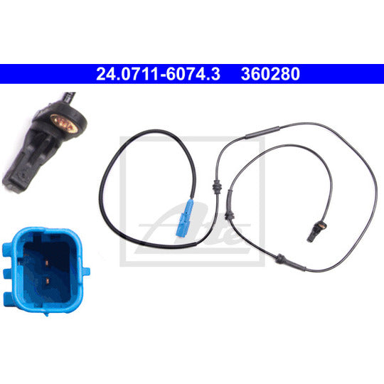 24.0711-6074.3 Sensor, wheel speed