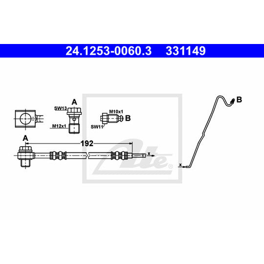 24.1253-0060.3 Brake Hose