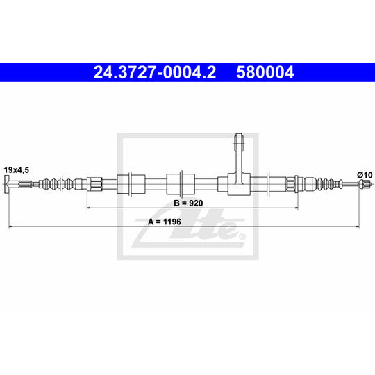 24.3727-0004.2 Cable, parking brake