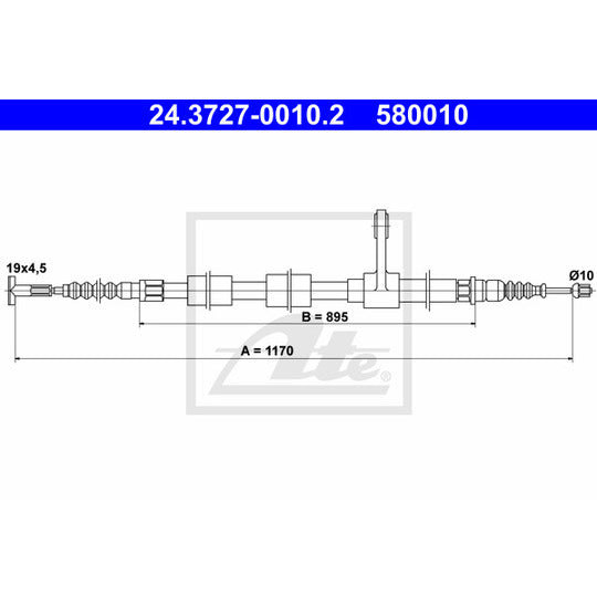 24.3727-0010.2 Cable, parking brake