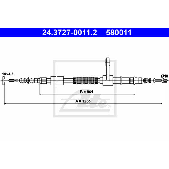 24.3727-0011.2 Cable, parking brake