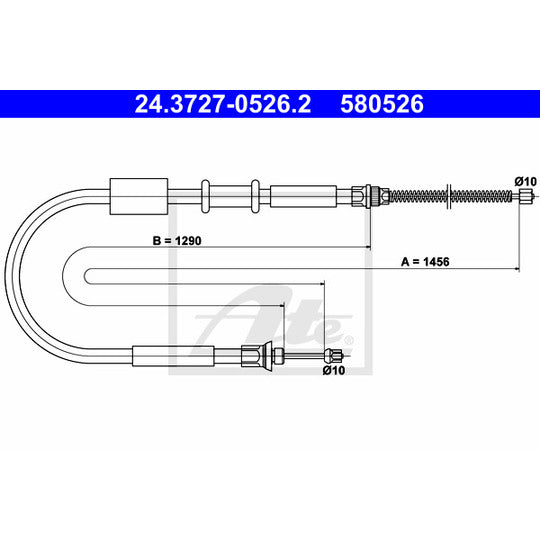 24.3727-0526.2 Cable, parking brake