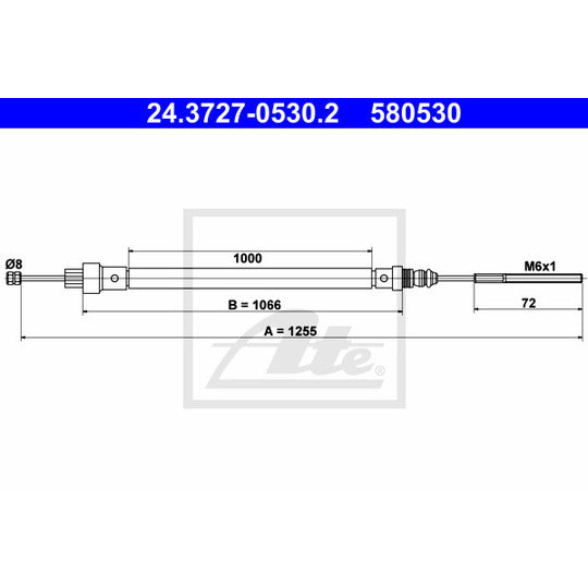 24.3727-0530.2 Cable, parking brake
