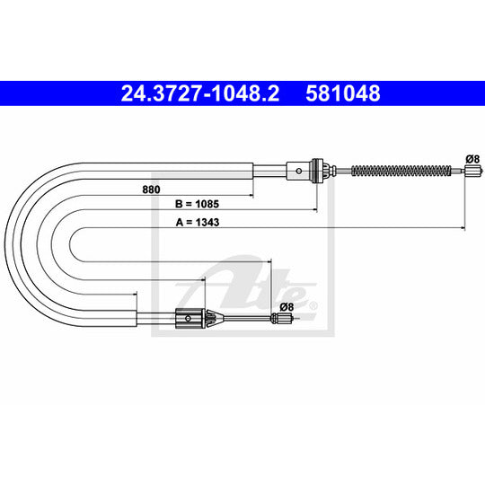 24.3727-1048.2 Cable, parking brake