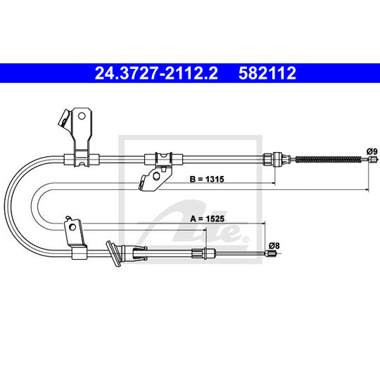 24.3727-2112.2 Cable, parking brake