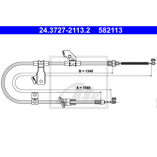 24.3727-2113.2 Cable, parking brake