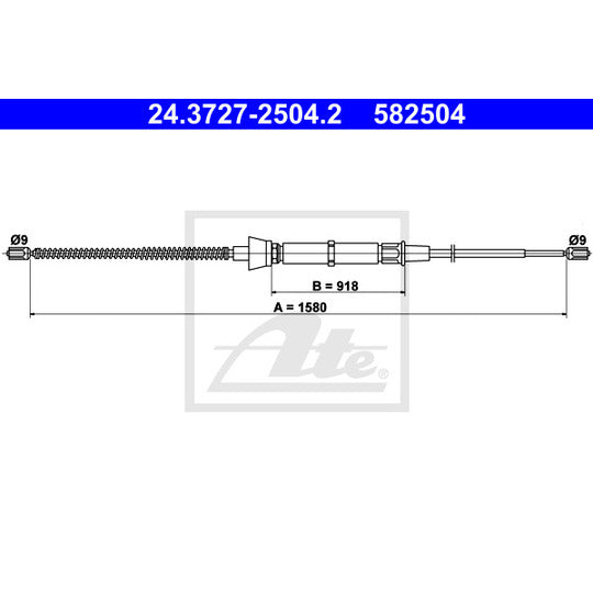 24.3727-2504.2 Cable, parking brake