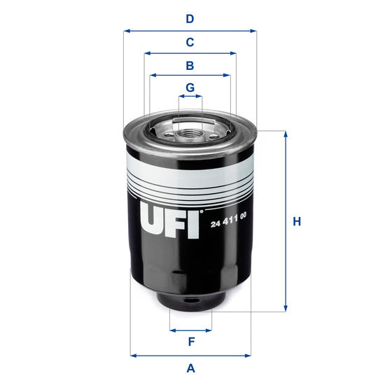 24.411.00 Fuel filter